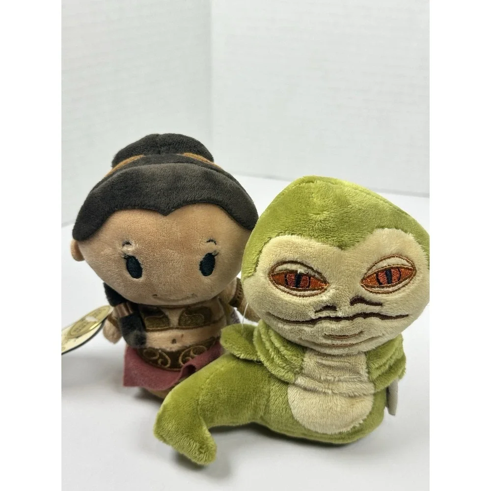Hallmark itty bittys Princess Leia Jabba Plush Star Wars Comic Con 2016 Set